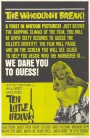 Locandina americana del 1965 del film Dieci piccoli indiani