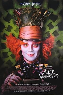 Character Poster Per Alice In Wonderland Johnny Depp E Il Cappellaio Matto 122688