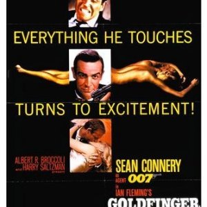 La locandina di Agente 007, missione Goldfinger