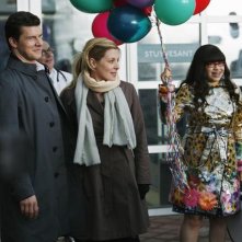 Sarah Lafleur, America Ferrera ed Eric Mabius nel finale della terza stagione di Ugly Betty