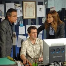 La Delterme con Tinivelli e Baquet nella serie tv Alice Nevers: professione giudice