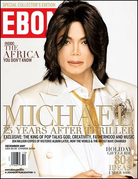Michael Jackson Una Copertina Bianca Sul Magazine Della Comunita Nera Ebony 123191