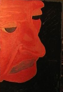 Autoritratto realizzato da Antonio Di Ciesco ( acrilico su tavola)