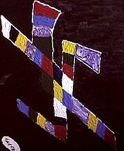 Un'opera  pittorica (acrilico su tela) di Antonio Di Ciesco