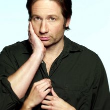 Un'immagine dello scrittore Hank Moody (David Duchovny) del telefilm Californication