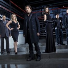 Una foto promo di: Brian J. White, Sophia Myles, Alex O'Loughlin, Shannyn Sossamon, Jacob Vargas e Jason Dohring per la serie tv Moonlight