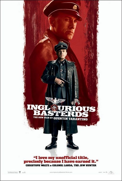 Nuovo Character Poster Usa Per Inglorious Basterds Christoph Waltz 123522