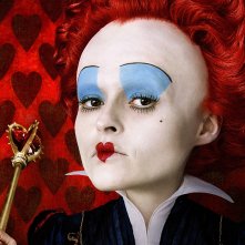 Wallpaper Helena Bonham Carter E La Regina Di Cuori In Alice In Wonderland Diretto Da Tim Burton 123626