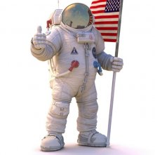 Un'immagine promo di Captain Charles 'Chuck' Baker per Planet 51