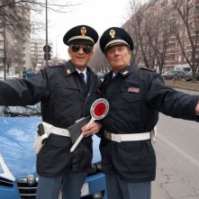 Ezio Greggio ed Enzo Iacchetti nel film tv Occhio a quei due