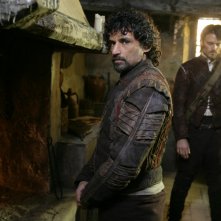 Enrico Lo Verso in una scena della fiction Mediaset Il falco e la colomba