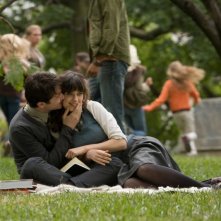 Joseph Gordon-Levitt e Zooey Deschanel in una sequenza del film (500) Days of Summer