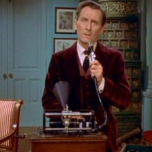 Peter Cushing in una scena del film Dracula il vampiro