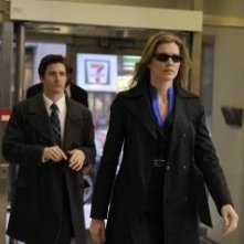 Tricia Helfer nell'episodio Resonance di Warehouse 13