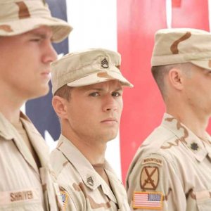 Il Sergente Brandon King (Ryan Phillippe) e il Sergente Steve Shriver (Channing Tatum) in una scena del film 'Stop Loss'