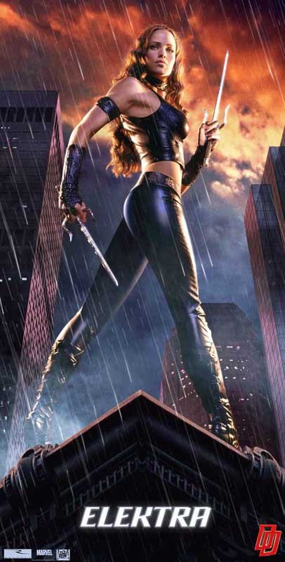 Un Character Poster Di Elektra Jennifer Garner Per Il Film Daredevil 124951