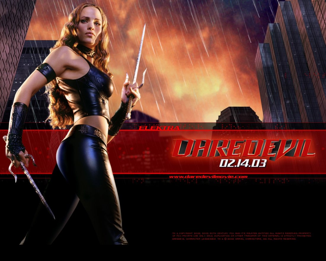 Un Wallpaper Ufficiale Di Elektra Jennifer Garner Per Il Film Daredevil 125007