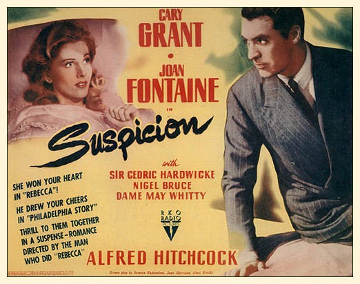 Cary Grant E Joan Fontaine In Una Lobbycard A Colori Del Film Il Sospetto 125100