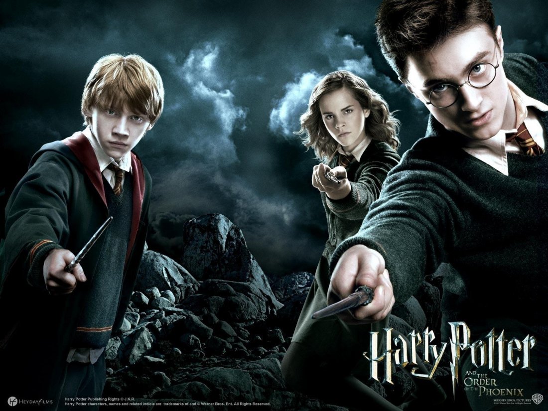 Un Wallpaper Dei Tre Protagonisti Principali Del Film Harry Potter E L Ordine Della Fenice 125279