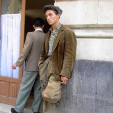 Giovanbattista Torregrossa sul set de Il Capo dei Capi, nel quale ha interpretato il giovane Totò Riina.