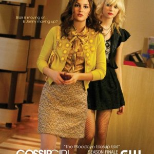 Un manifesto promo per l'episodio 'The Goodbye Gossip Girl' della stagione 2 di Gossip Girl