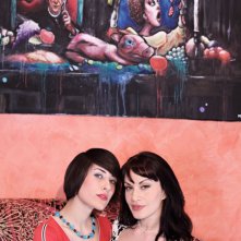 Crisula Stafida e Valeria Alessandri sul set di Ganja Fiction