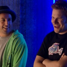 Adam Sandler e Seth Rogen in una scena della commedia Funny People