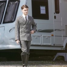 Il giovane attore Daniel Radcliffe sul set del film My Boy Jack
