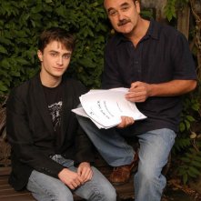 Una foto dell'attore e sceneggiatore Rudyard Kipling e di Daniel Radcliffe per il film My Boy Jack