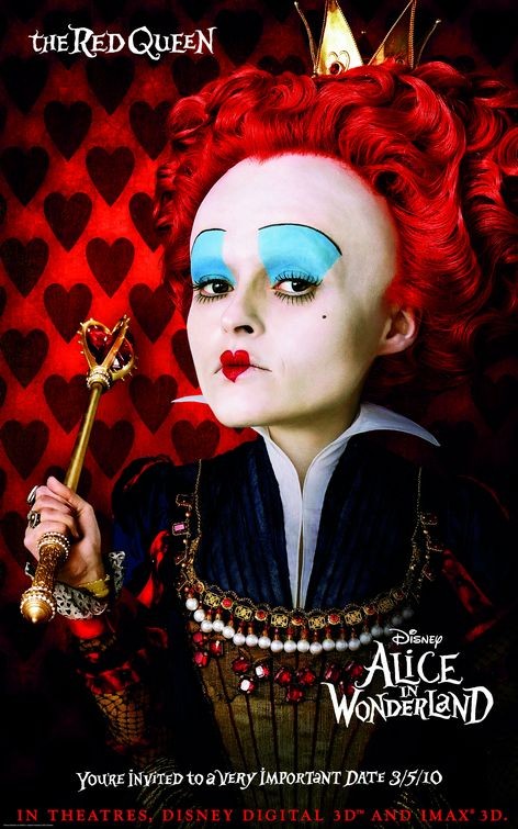 Character Poster Per Alice In Wonderland Helena Bonham Carter E La Regina Rossa 125723