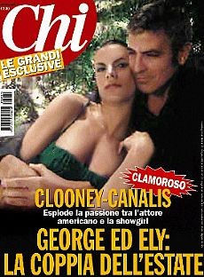 Elisabetta Canalis E George Clooney Sulla Controversa Copertina Di Chi Di Luglio 2009 Foto Ritoccate O No 125750