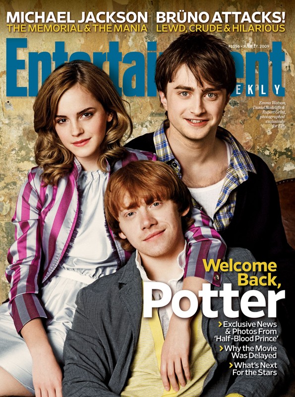 Il Trio Di Harry Potter E Il Principe Mezzosangue Sulla Copertina Della Rivista Entertainment Di Luglio 2009 125762