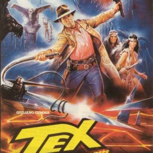 Locandina francese di Tex e il signore degli abissi