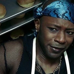 Nelsan Ellis (interprete di LaFayette Reynolds) in una scena dell'episodio 'Hard-Harted Hannah' della serie tv True Blood