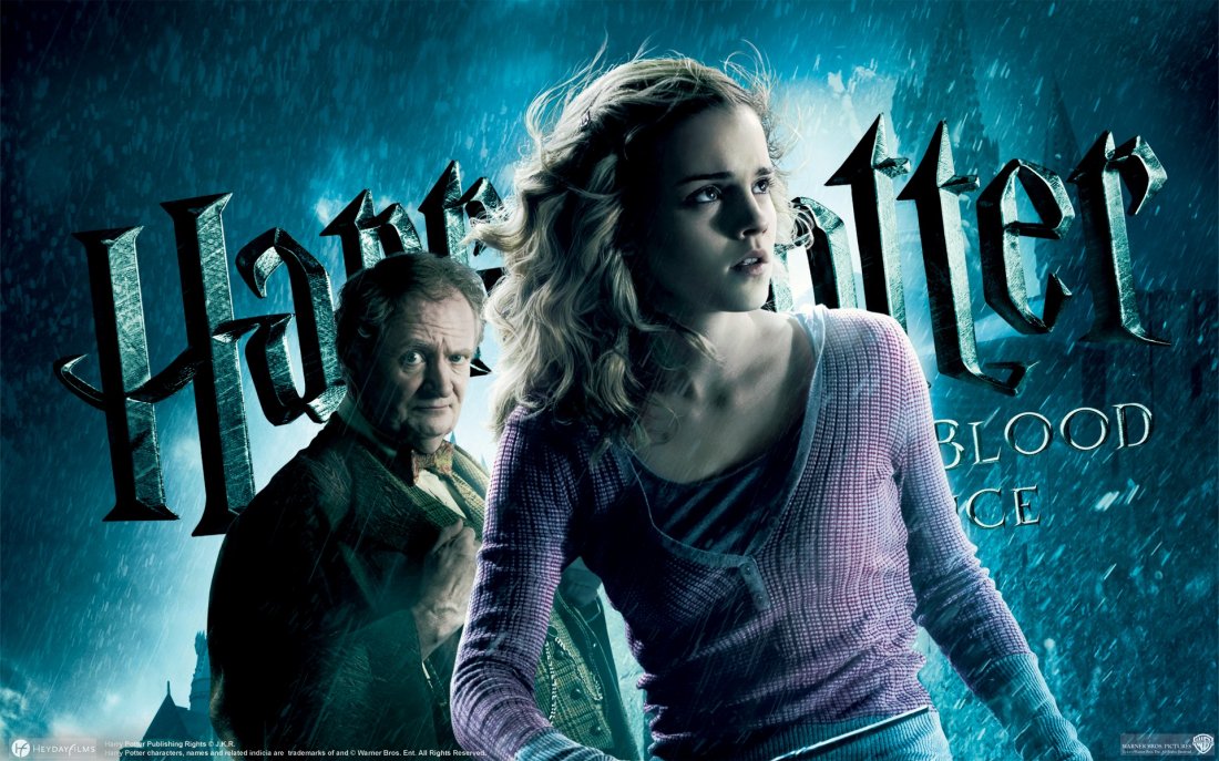 Un Wallpaper Di Hermione Granger E Horace Lumacorno Per Il Film Harry Potter And The Half Blood Prince 125900