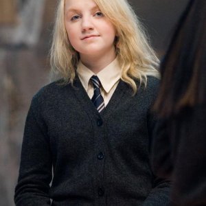 E. Lynch interpreta Luna Lovegood in una scena del film Harry Potter e l'Ordine della Fenice