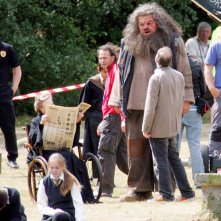 Maggie Smith, Robbie Coltrane e David Yates sul set del film Harry Potter and the Order of the Phoenix