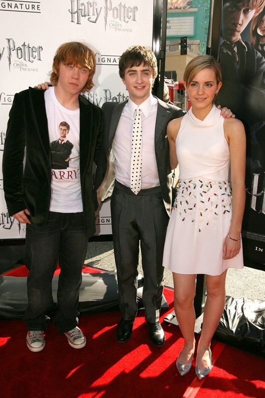 Rupert Grint Daniel Radcliffe E Emma Watson Alla Premiere Del Film Harry Potter E L Ordine Della Fenice A Los Angeles 125968