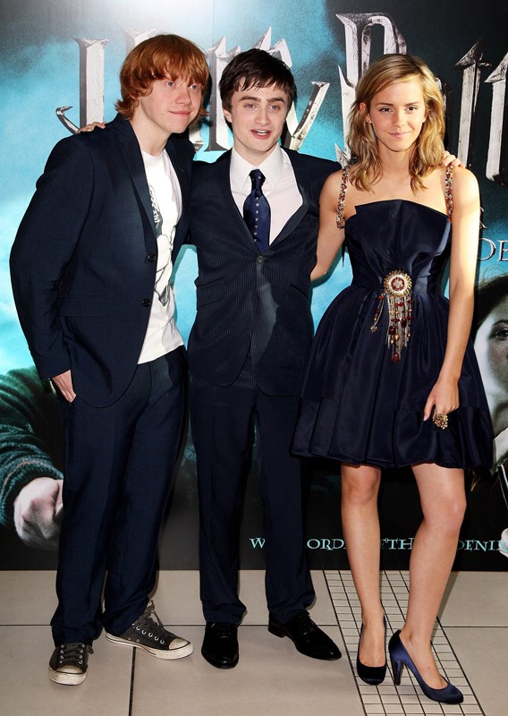 Rupert Grint Daniel Radcliffe E Emma Watson Alla Premiere Europea Del Film Harry Potter E L Ordine Della Fenice 125966