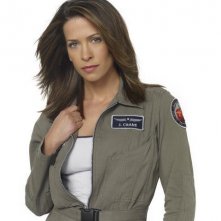 Christina Cox in una immagine promozionale della serie Defying Gravity