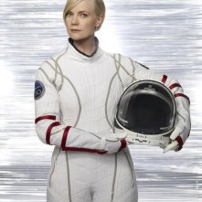 Laura Harris in uno scatto promozionale della serie Defying Gravity