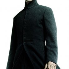 Keanu Reeves in un'immagine promozionale del film Matrix Reloaded