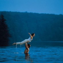 Patrick Swayze e Jennifer Grey in una scena di Dirty Dancing