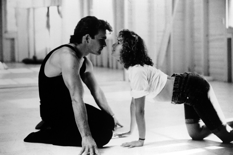 Patrick Swayze E Jennifer Grey In Una Scena In Bianco E Nero Del Film Dirty Dancing 126255
