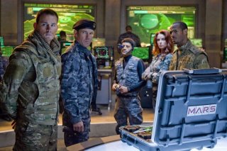 Channing Tatum, Dennis Quaid, Said Taghmaoui, Rachel Nichols e Marlon Wayans in una scena del film G.I.Joe: La nascita dei Cobra