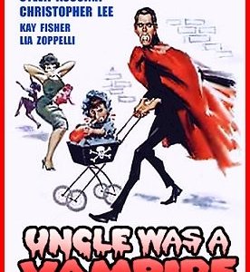 Poster inglese del film Tempi duri per i vampiri - fa sorridere l'errore ortografico nel nome di Rascel, che tra l'altro era noto anche per essere di bassa statura.