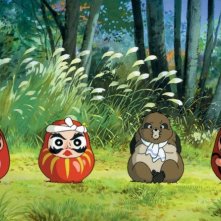 Un'immagine del film Pom poko di Isao Takahata