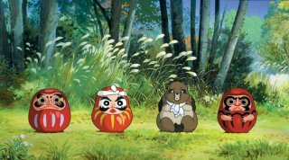 Un'immagine del film Pom poko di Isao Takahata