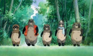 Una scena del film Pom poko