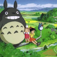 Un wallpaper del film Il mio vicino Totoro di Hayao Miyazaki